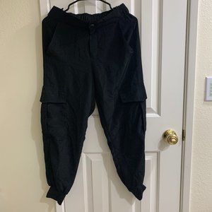 ZARA Women Jogger Cargo Pants, Black, Size S
